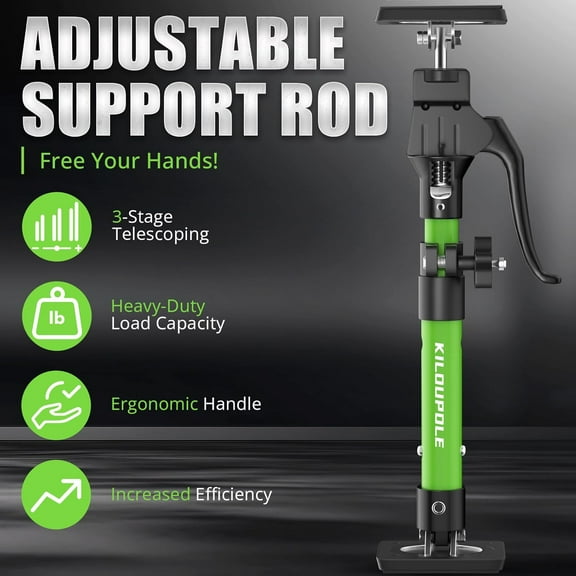 Adjustable Steel Support Pole, 15.8-23.6 Inches, 200 LB Capacity, Quick Release, 2-Pack