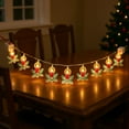 thumbnail image 1 of Guirnalda de luces de hierro para decoración navideña, suministros para fiestas, guirnalda de luces LED de Papá Noel y muñeco de nieve de hierro, luces de ambiente navideño, decoraciones de Halloween,, 1 of 7