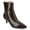 Chocolate, variant on Womens Arely Pointed Toe Kitten Heel Ankle Booties, Widths Available