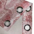 thumbnail image 4 of Ambesonne Grommet Curtain, , 50"x120", Ruby Pale Ruby Off White, 4 of 5