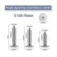 thumbnail image 5 of White Screws Wood White Sheet Metal Screw Thread Truss Head Fast Self Tapping White Pan Cabinet Screws, 5 of 5