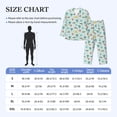 thumbnail image 4 of Yiaed Transport Travel Print Men’s Pajamas Set - Long Sleeve Button Down Sleep Shirt and Pajama Bottoms Sleepwear Set Mens Pjs Sets Men's Pajama Bottoms-Small, 4 of 7
