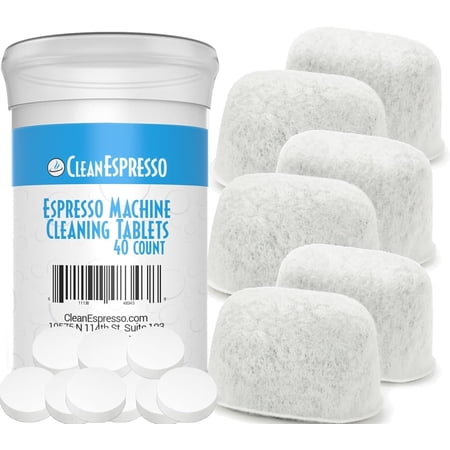 Designed For Breville Cleaning Kit - 40 Cleaning Tablets and 6 Water Filters for Breville Espresso Machines - 2g Espresso Machine Tablets