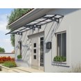 thumbnail image 4 of CANOPIA by PALRAM Herald 5 ft. x 15 ft. Door and Window Fixed Awning - Grey, 4 of 7