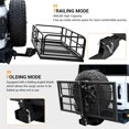 thumbnail image 4 of Hitch-Mounted Cargo Basket - 750 lbs Folding Hitch Mount Cargo Carrier for 2" Receiver, Heavy-Duty Luggage Storage for SUV, RV, Truck, and Trailer, 4 of 7