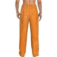 thumbnail image 6 of Mens Pajama Pants, Orange Glitter2 Soft Sleep & Lounge Pants for Men, Cuteness Casual PJ Bottoms Pants with Pockets, 6 of 7