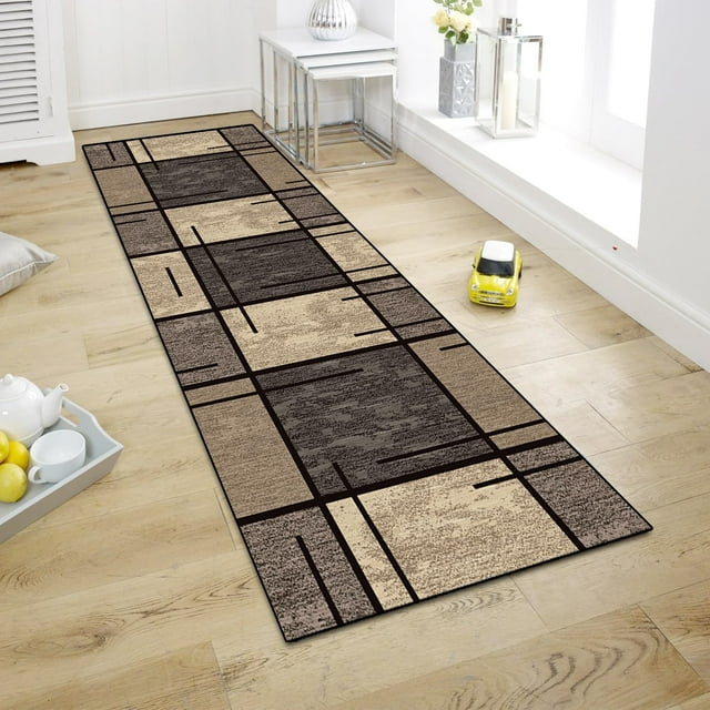Runner Rug for Hallway Machine Washable Rugs for Entrance Indoor Long Modern Area Rug Low Pile Carpet for Bedroom Laundry Kitchen Laundry Room