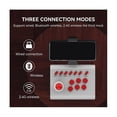 thumbnail image 3 of Controlador de joystick de juego inalámbrico shaofei con cable de 2,4 G B blanco y rojo, 3 of 5