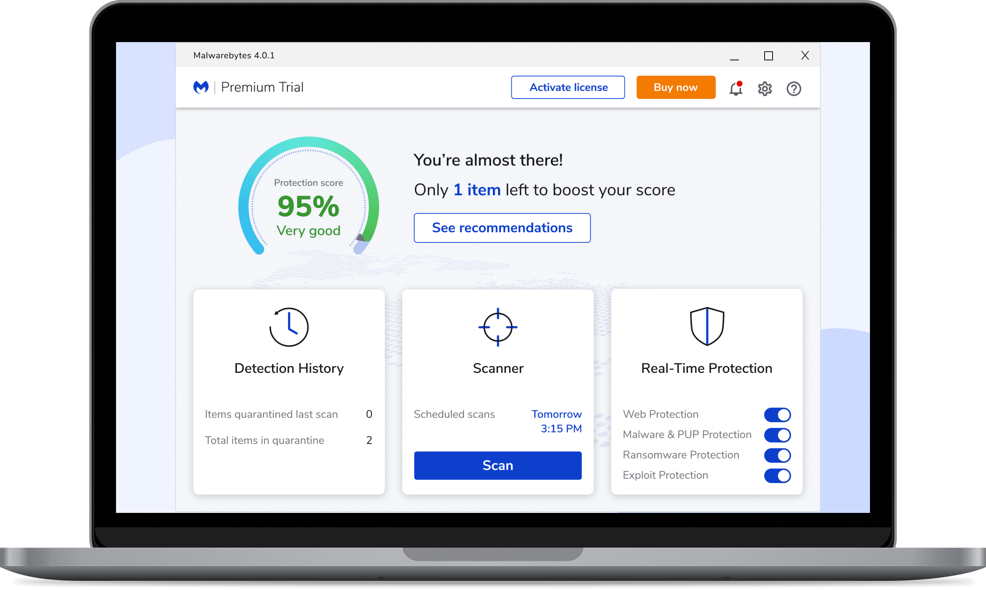 Malwarebytes Premium + Privacy VPN Bundle 4-Device 1-Year Subscription [Digital Download]