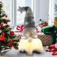 thumbnail image 5 of Nmdmisc Light Up Plush Gnomes Doll,Cute Handmade Christmas Faceless Furry Dolls Decorations with Snowflake Knitted Hat,Christmas Holiday Party Ornments for Family,Gray, 5 of 6