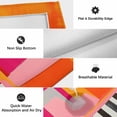 thumbnail image 6 of Pink Orange Outdoor Rug for Patio/Deck/Porch, Non-Slip Large Area Rug 6 x 9 Ft, Geometric Modern Abstract Oil Painting Indoor Outdoor Rugs Washable Area Rugs, Reversible Camping Rug Carpet Runner, 6 of 8