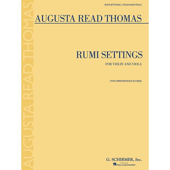 Rumi Settings: Violin and Viola, (Paperback)