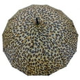 thumbnail image 3 of Rain Sun UV Protection Umbrella Large Full Size 42 Inches Canopy Coverage Windproof Auto Open J- Shape Stick Leopard Print, 3 of 6