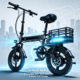 thumbnail image 5 of 14" Folding ebike for Adults,500W Motor up to 20 mph Range 30 mile with 36V 12Ah Removable Battery Convenient for Riders class 2 Electric bike,UL 2849, 5 of 8