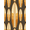 Off-White, variant on ODIKA Surfboard Form Cream Banded Stripe Motif Surf Shaped Skateboarsurfboard for Dorm Room, Small Living Apartment, Stain Resistant Low Profile