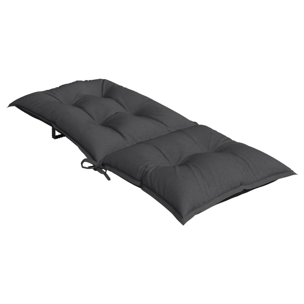 vidaXL Highback Chair Cushions Outdoor Seat Pad Garden Patio Furniture Fabric