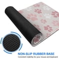 thumbnail image 6 of Long Mouse Pads for Desk,Pink Dog Paw Desk Mats on Top Of Desks, Desk Mouse Pad Extra Large with 3mm Non-Slip Base and Stitched Edge for Gaming,Office,Work,Home 47.3"x23.6", 6 of 6