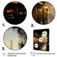 thumbnail image 3 of Designart "Elegance of Paris Cafe View" Cityscapes Framed Wall Art - Industrial Yellow Paris Entryway Framed Wall Art, 3 of 6