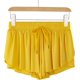 thumbnail image 2 of Pantalones cortos 2 en 1 fluidos para correr para mujeres Gimnasio Yoga Atlético Mujeres Entrenamiento Biker Spandex Lounge Sweat Falda Verano (amarillo) Feliz Sencillez, 2 of 4