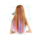 thumbnail image 3 of RV Extensiones de cabello, 12 piezas Extensiones de cabello lacio de colores Clip Extensiones de cabello de arco iris Clip multicolor en postizo para mujeres Niñas Niños Regalo Accesorios de vestir de fiesta. Rojo Verde, 3 of 4