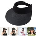 thumbnail image 2 of 1pc Summer Sun Hat Sun Protection Visor Folding Hat Sun Shade for Women, 2 of 4