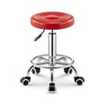 thumbnail image 1 of Silla de bar taburete redondo ajustable con ruedas ilios innova  Rojo, 1 of 9