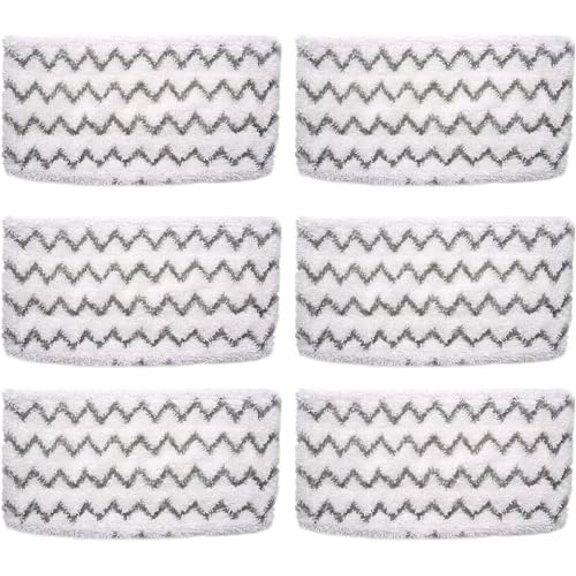 6 Pack S1000 S2001 Steam Mop Replacement Pads for Shark S1000 S1000A S1000C S1000WM S10001C S1200 & S2001 SteamSpot Steam Mop