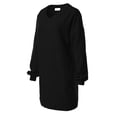 thumbnail image 3 of MixMatchy Women's Oversized V-Neck Tunic Sweatshirt with Side Pockets, 3 of 5