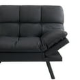 thumbnail image 4 of Mainstays Memory Foam Futon with 72" Black Faux Leather, 4 of 11