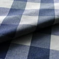 thumbnail image 3 of Cafe Curtains 36 inches Long Buffalo Plaid Kitchen Tiers 2 Panels Rod Pocket Gingham Check Short Curtains Bathroom Navy Blue & White, 3 of 6