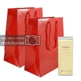thumbnail image 2 of JAM Gift Bag Assortment, 2 Red Bags & Ivory Tissue Paper, 3/Pack, 2 of 5