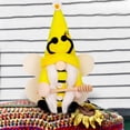 thumbnail image 4 of Adornos de decoración, regalos, decoraciones de festivales Muñeca sin rostro del Festival de las Abejas Lindo muñeco de duende girasol Adorno de Rudolf Muñecas del Festival de las Abejas, 4 of 6