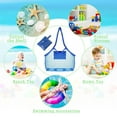 thumbnail image 5 of Bolsa de malla portátil para niños y mujeres, bolsas de almacenamiento de juguetes para niños, natación, Playa Grande, bolsa ecológica, bolsa de maquillaje cosmético, 5 of 5