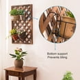 thumbnail image 3 of LNGOOR 4Pcs Hanging Railing Planter Over the Rail Flower Pot Holder Hanger  Balcony Planters Railing Hanging  Round Plant Baskets Metal Potted Stand Mounted Deck Porch Patio for Indoor Ou, 3 of 7