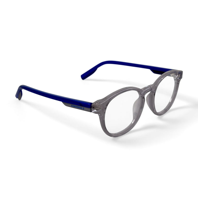 Converse Kids Round Eyeglasses, CV5023Y, Grey/Blue, 47-18