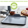 thumbnail image 3 of GreenPan Valencia Pro Healthy Ceramic Nonstick 11-Inch Square Griddle, 3 of 7