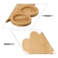 thumbnail image 3 of Wooden Serving Tray Snack Plate, Natural Wood Food Tray Cheese Dessert Serving Board, Decorative Kitchen Tray Organizer, Appetizer Fruit Display Plate Durable Reusable Tableware, 3 of 7