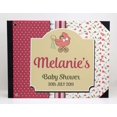thumbnail image 3 of Darling Souvenir Red Floral, Polka Dot & Frame Hardbound Cover Personalized Printed Baby Shower&nbsp;Guestbook&nbsp;Scrap&nbsp;book-9 x 12 Inches, 3 of 5