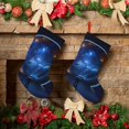 thumbnail image 6 of KLL Astronaut for 18" Christmas Stocking Snowman Xmas Stocking Holiday Christmas Decoration Gifts for Family Kids, 6 of 8