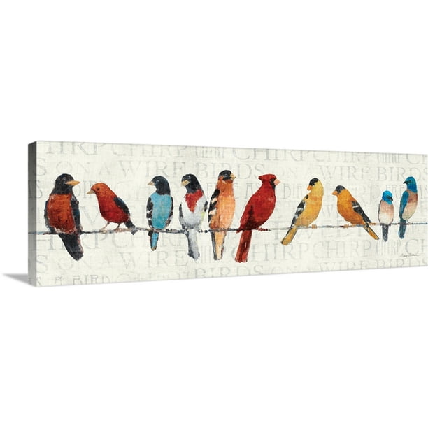 Great BIG Canvas "The Usual Suspects Birds on a Wire" Canvas Wall