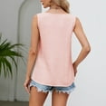 thumbnail image 4 of Birdeem Womens Fashion Casual Spring Summer Solid Color Sleeveless V-Neck Tank Top, 4 of 12