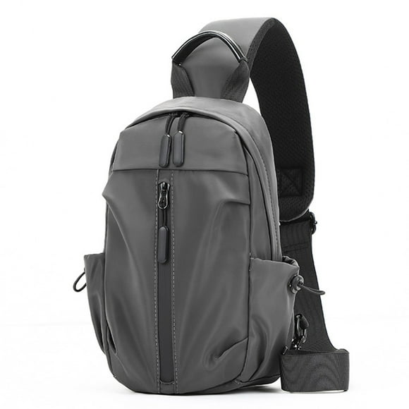 Bolsa De Pecho Usb Para Hombre, Bandolera De Nailon Con Múltiples Compartimentos, Resistente Al Agua Y Antirrobo, Ideal Para Viajes, Desplazamientos Y Actividades Al Aire Libre.,Vsgery