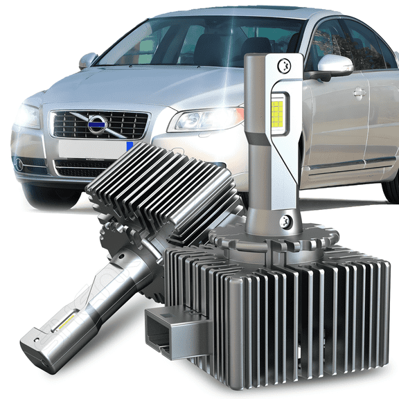 WVKVII For Volvo S80 2007 2009-2016 D1S 35W 6500K White LED Type Xenon Replacement Headlight Bulbs 2pcs