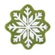 thumbnail image 1 of pstuiky Alfombra de invierno con copos de nieve|67 cm (26,4 pulgadas)|tapete de entrada navideño con copos de nieve|antideslizante y lavable, 1 of 7