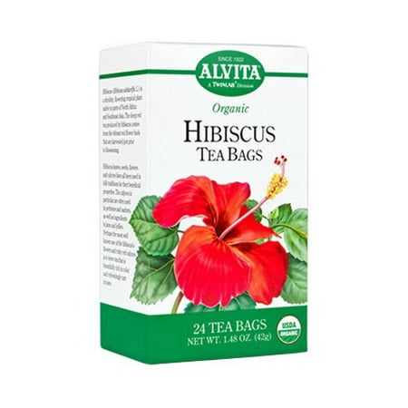 Alvita Sachets de thé d'hibiscus bio - 24 / Paquet