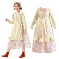 thumbnail image 4 of EnJoCho Girls Pion𝖾er Prairie Dress 𝖥loral 𝖢olonial Tutu Dress with Apron & Bonnet for Halloween Par𝗍y 3-12 Years, 4 of 9