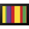 thumbnail image 2 of Grayscale 14x11 Black Modern Framed Museum Art Print Titled - Bright Stripes XI, 2 of 5