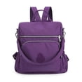 thumbnail image 2 of Spencer Women Backpack Purse Anti-theft Travel Backpack Ladies Shoulder Bags Waterproof Nylon Handbags Casual Daypack, Purple, 2 of 11