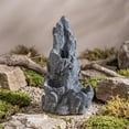 thumbnail image 1 of Cueva de artificial para reptiles, escondite de para reptiles, accesorio decorativo de piedra artificial novedoso para pequeños reptiles. Negro, 1 of 8