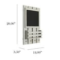 thumbnail image 4 of Elegant Designs HG1023-GRW Chalkboard Sign with Key Holder Hooks & Mail Storage, Gray Wash, 4 of 6